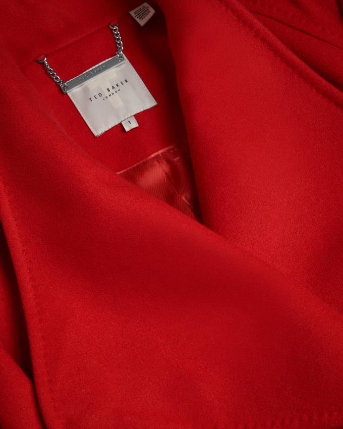 Manteau Ted Baker Wool Wrap Rouge Femme | IRL-70053327